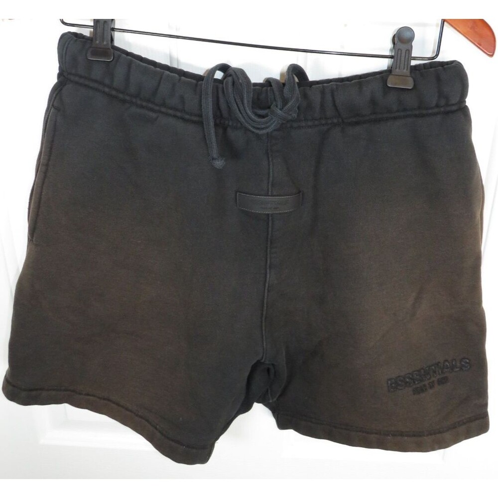 Fear of God Essentials Classic Sweat Shorts Faded Black Size Small Drawstring